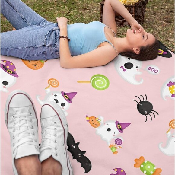 Halloween Bats Blanket Super Soft Flannel 40x50 - Picture 7 of 7